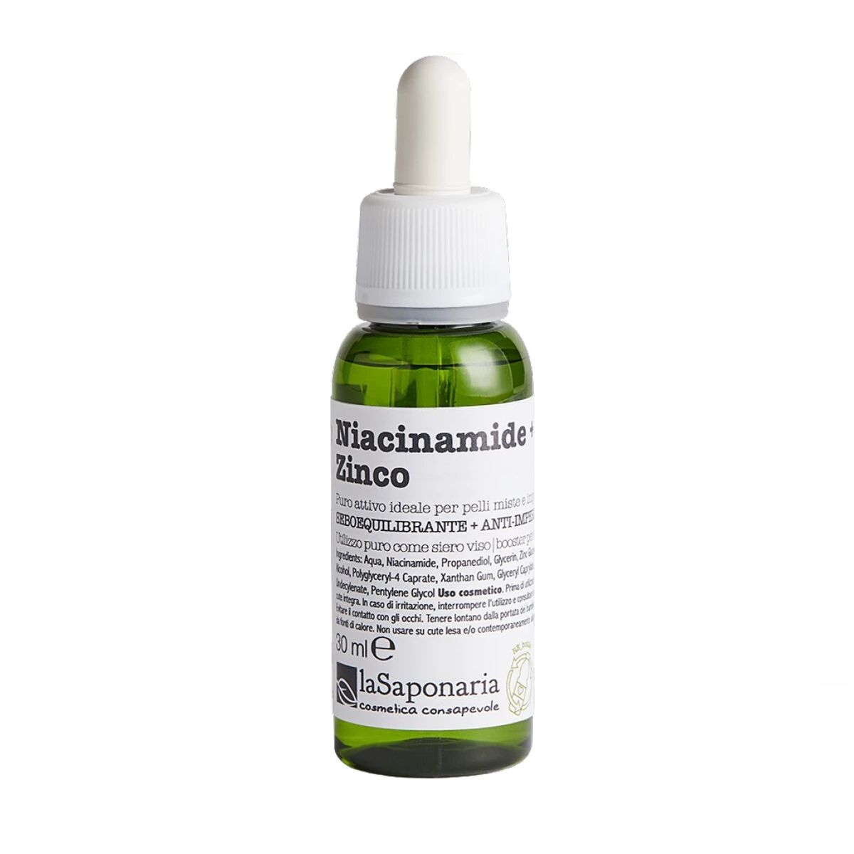 Attivi Puri - Siero Viso Niacinamide + Zinco - La Saponaria 30 ml
